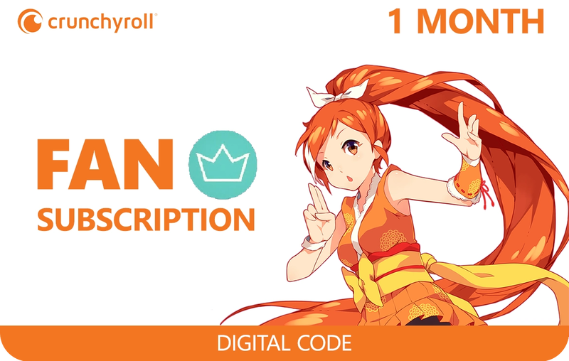 Crunchyroll 1 Month Fan Subscription