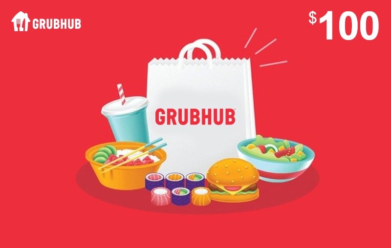 GrubHub 100 USD US Gift Card