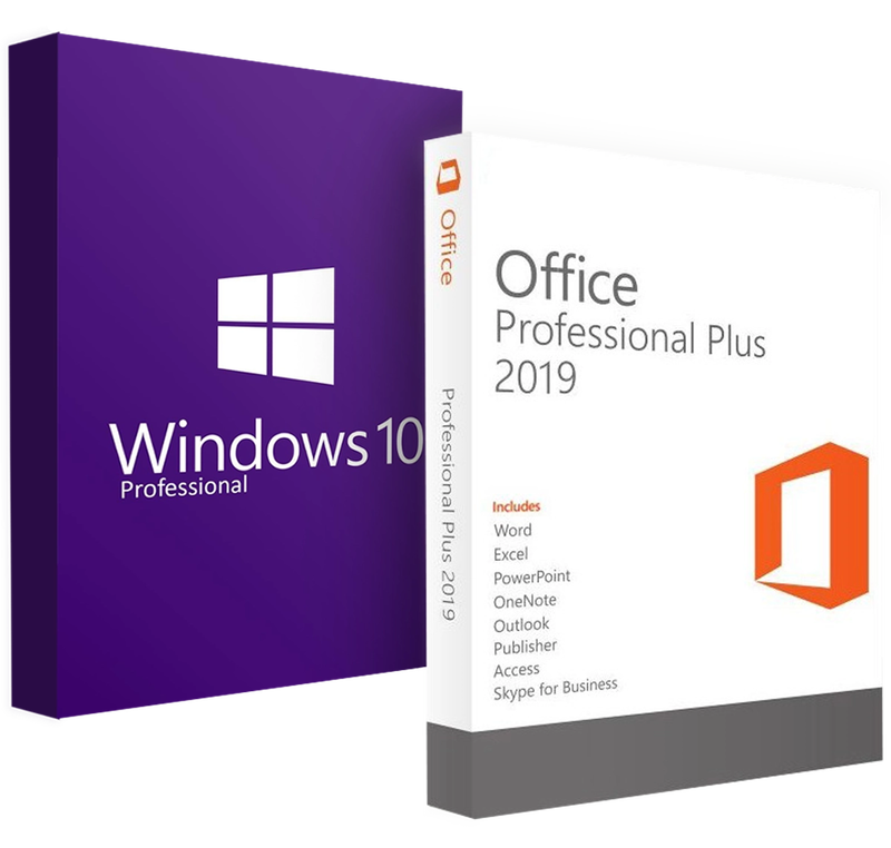 Windows 10 Pro and MS Office 2019 Pro Plus