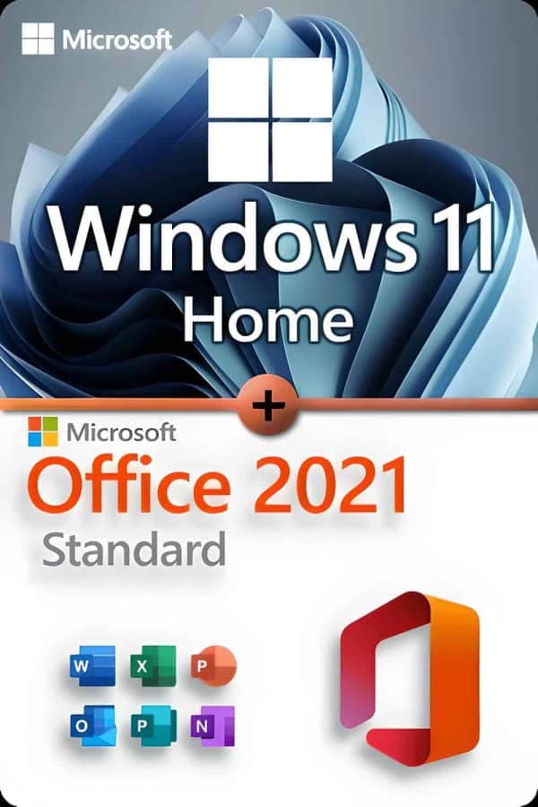 Microsoft Windows 10 Home + Microsoft Office 2021 Standard